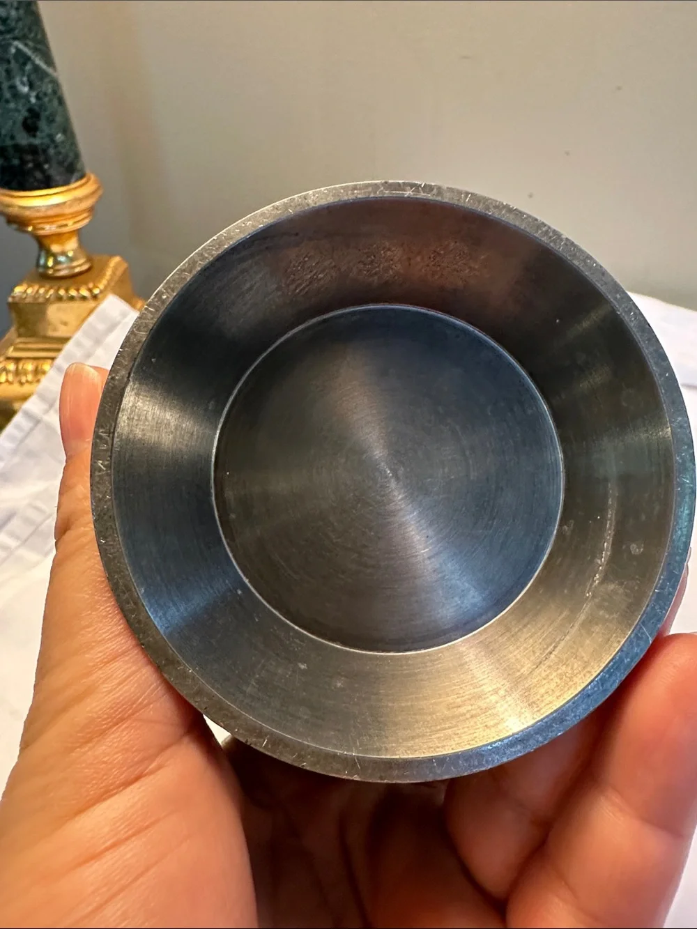 Classic Pewter Silver Decorative Vase
